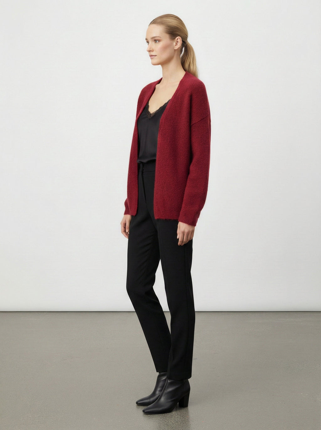 Cardigan misto lana
