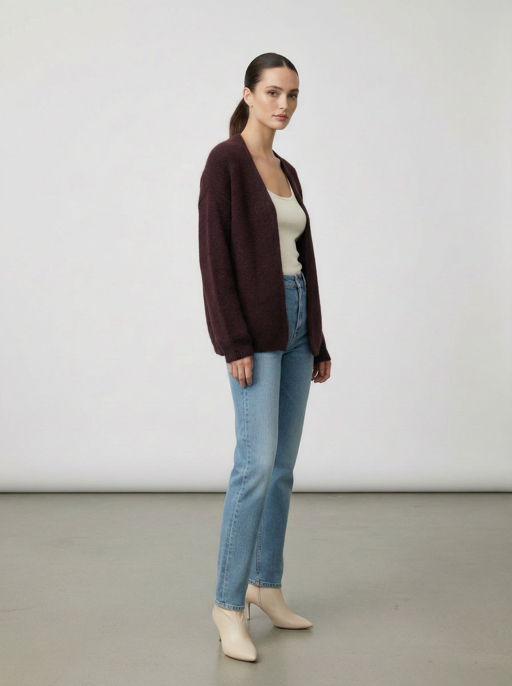 Cardigan misto lana