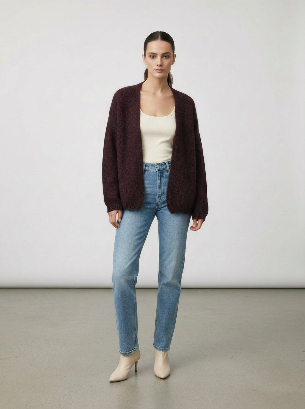 Cardigan misto lana