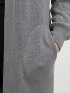 Cardigan lungo con fiori