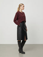 Cardigan in lana con bottoni