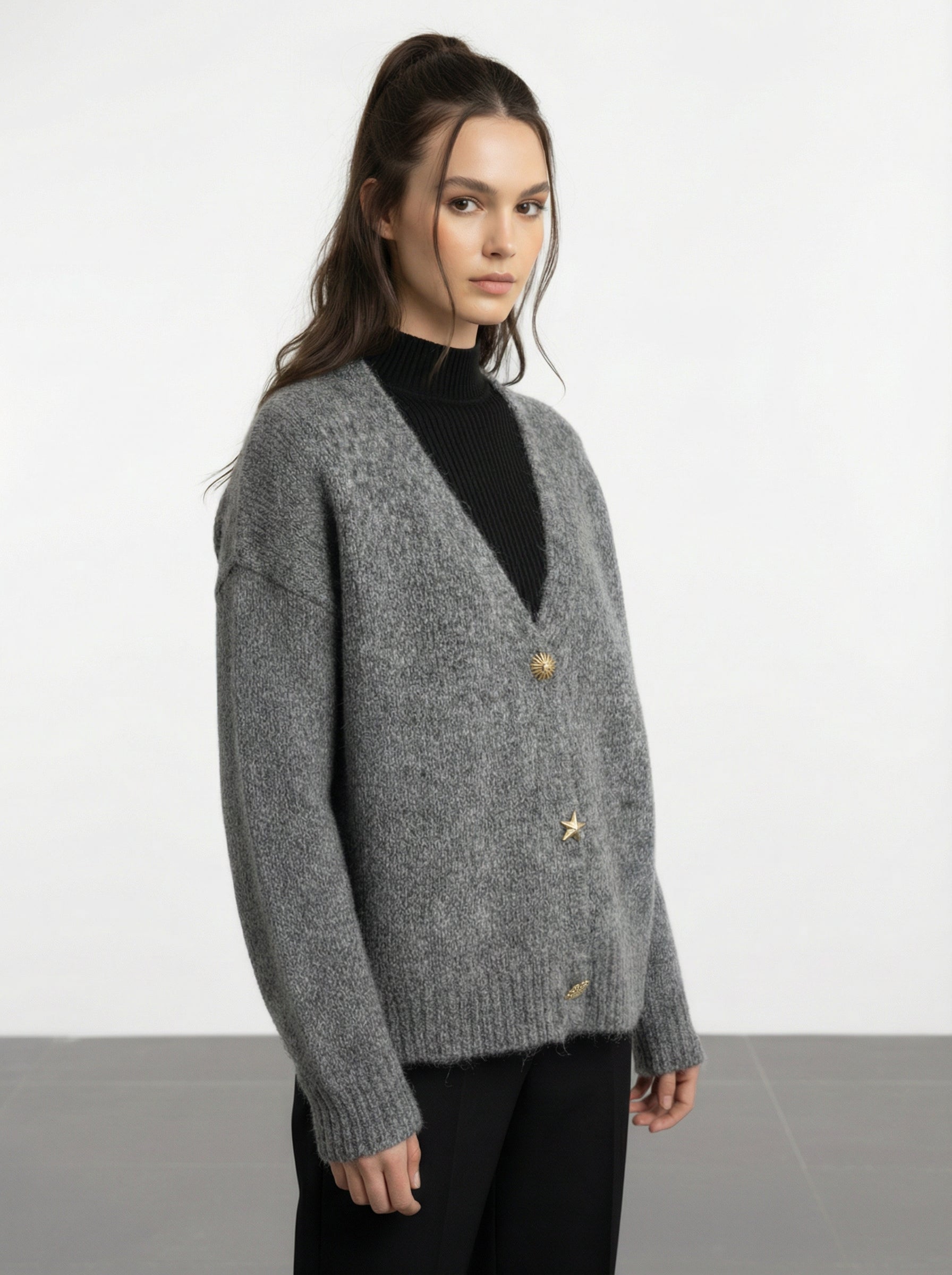 Cardigan con bottoni