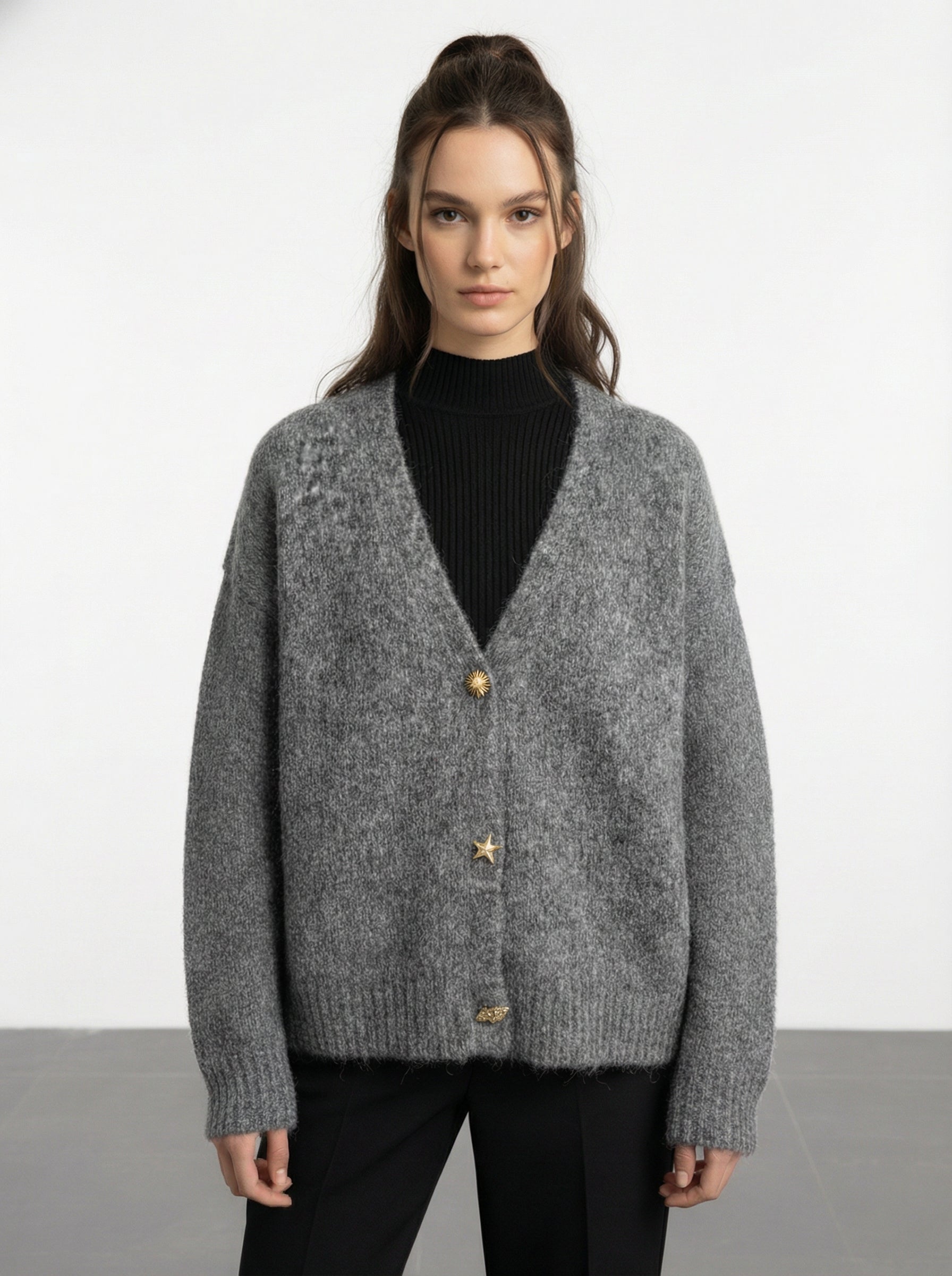 Cardigan con bottoni