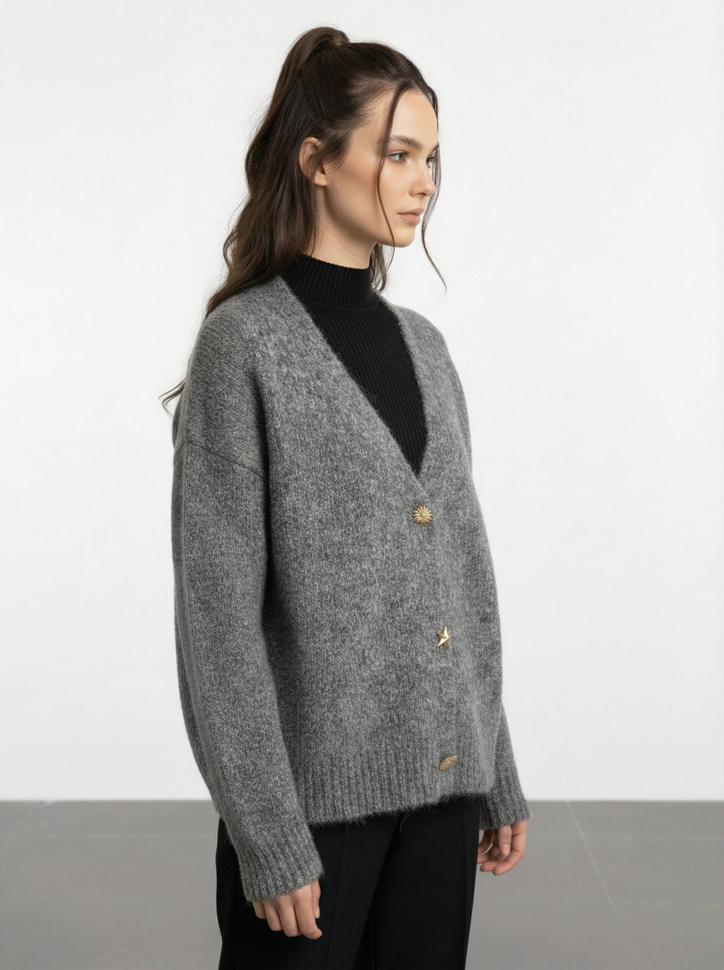 Cardigan con bottoni