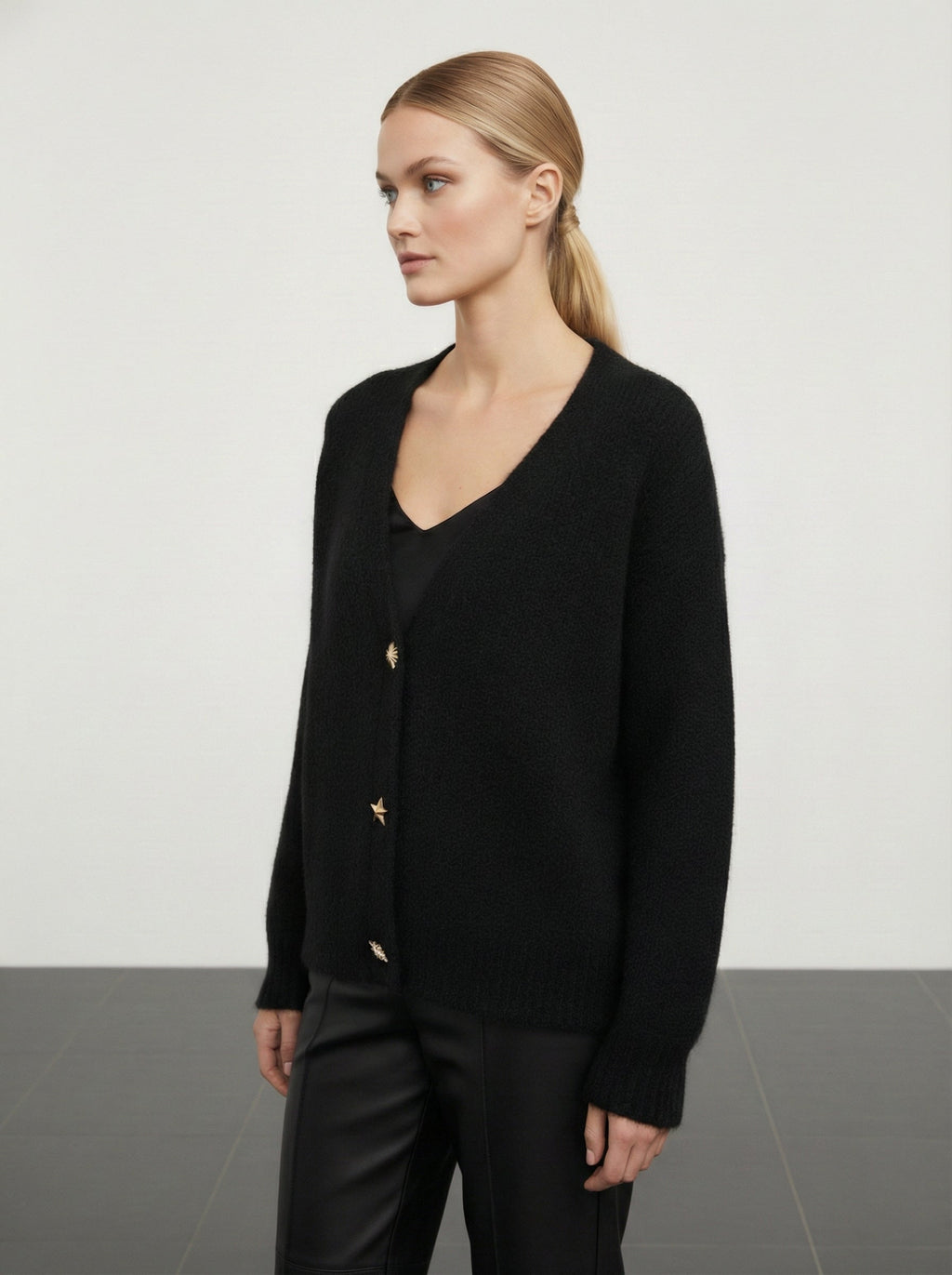 Cardigan con bottoni