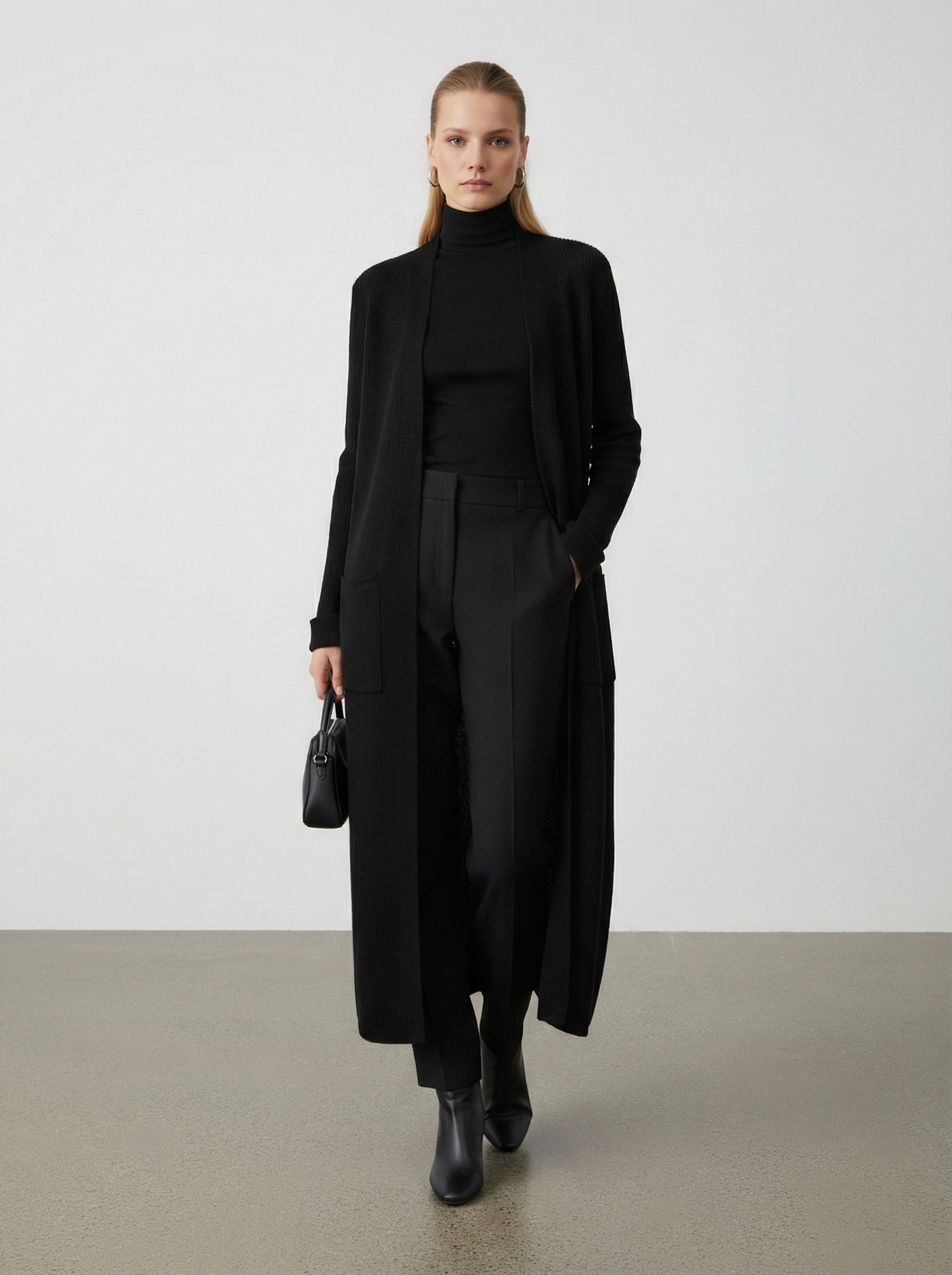 Cardigan lungo con tasche