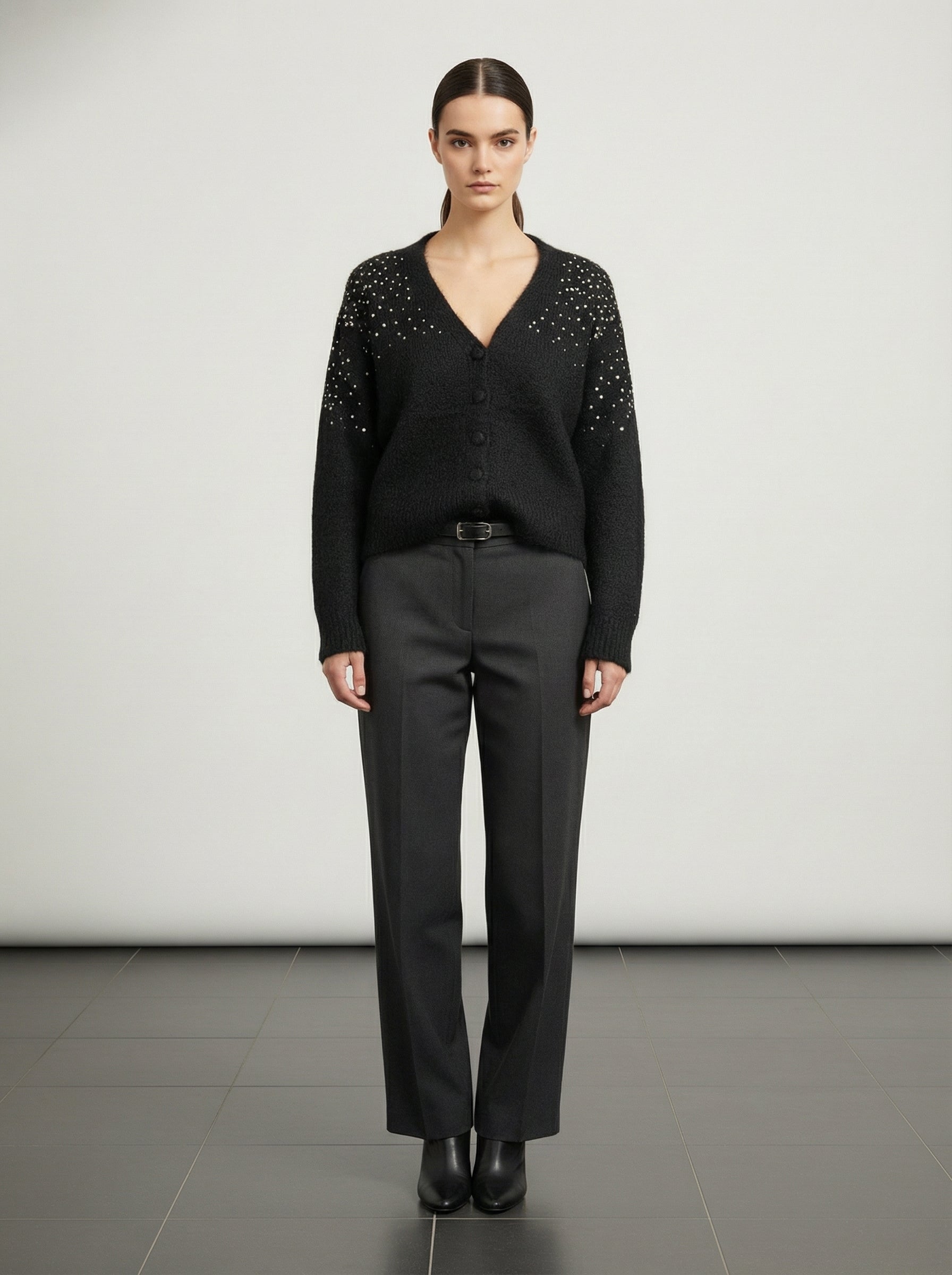 Cardigan con paillettes