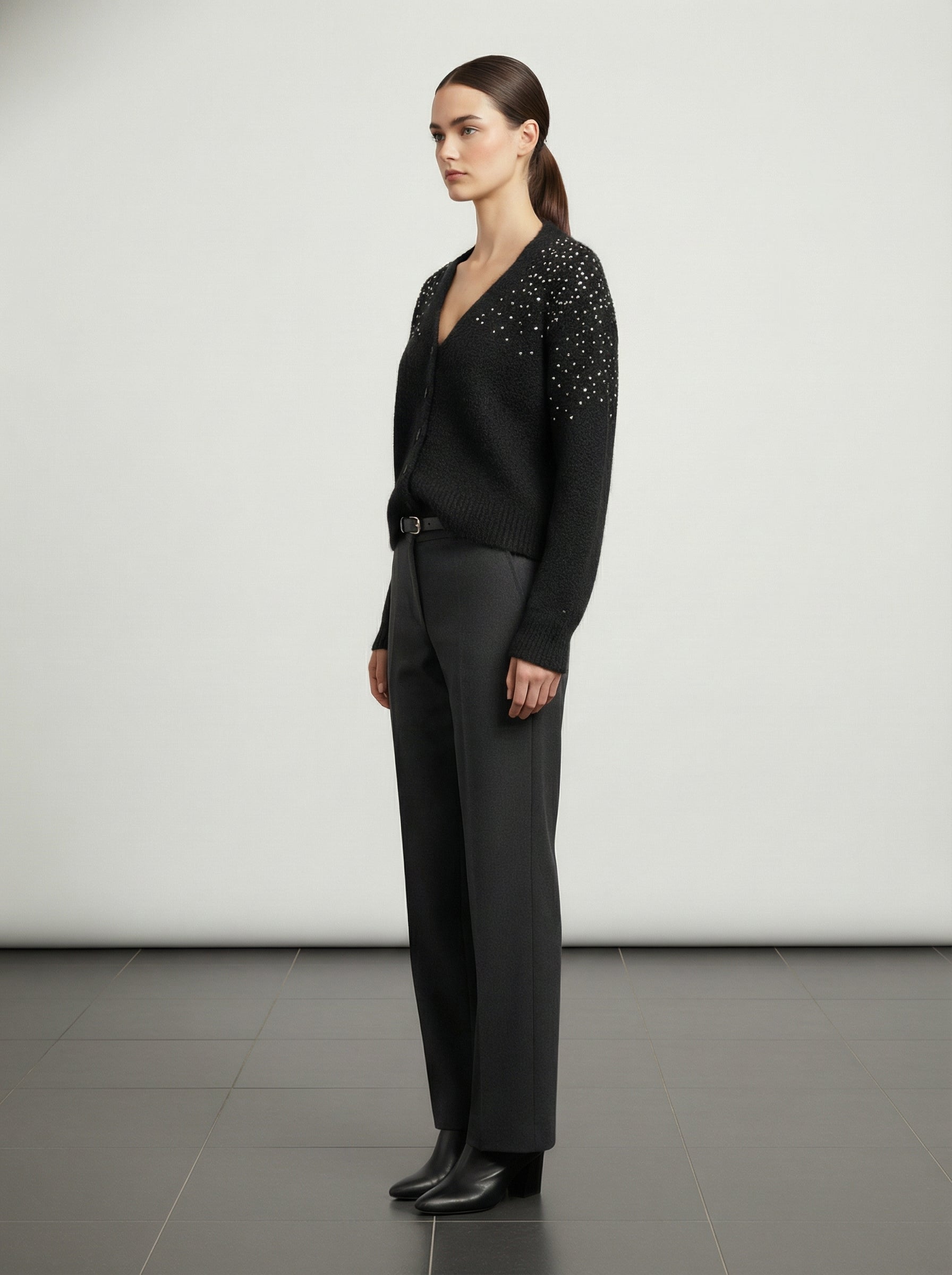 Cardigan con paillettes