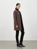 Cardigan lungo con scollo rotondo