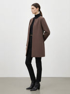 Cardigan lungo con scollo rotondo