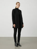 Cardigan lungo con scollo rotondo