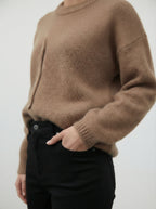 Cardigan misto lana con bottoni