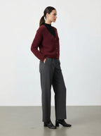 Cardigan misto lana con bottoni