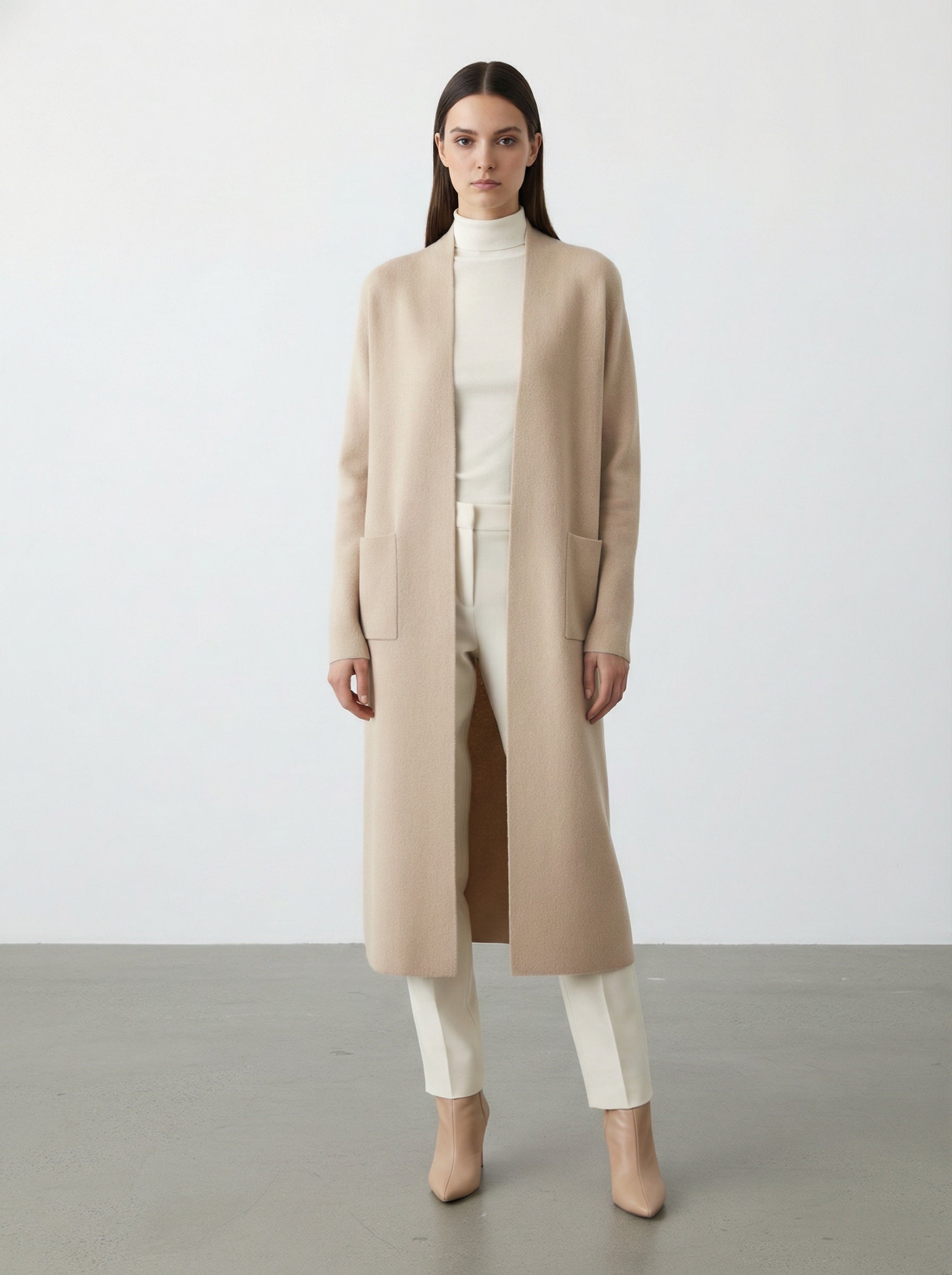 Cardigan lungo con tasche