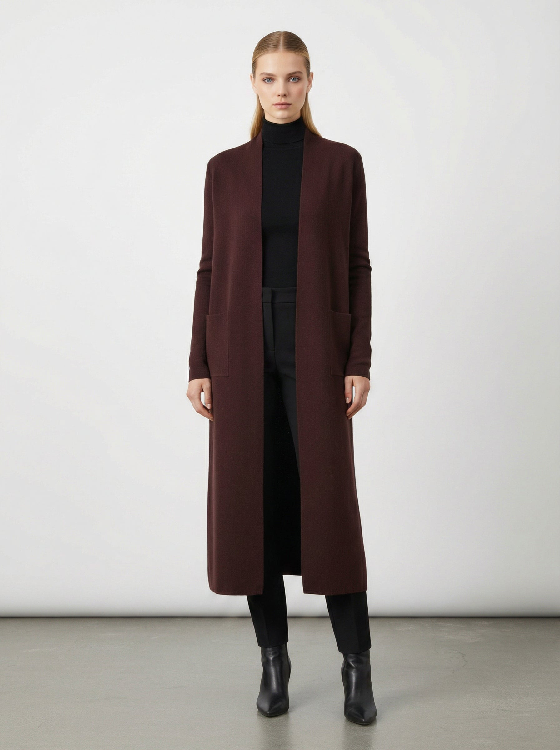 Cardigan lungo con tasche