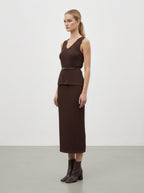 Completo midi con cintura