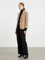 Giacca a costine effetto velluto