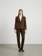 Giacca a costine effetto velluto