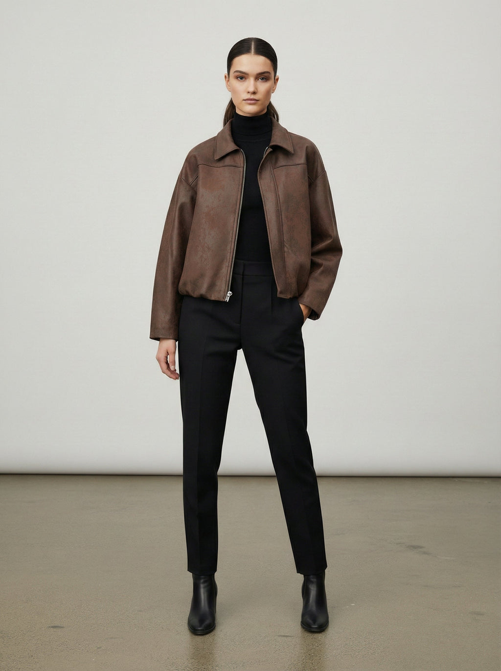 Giacca effetto pelle