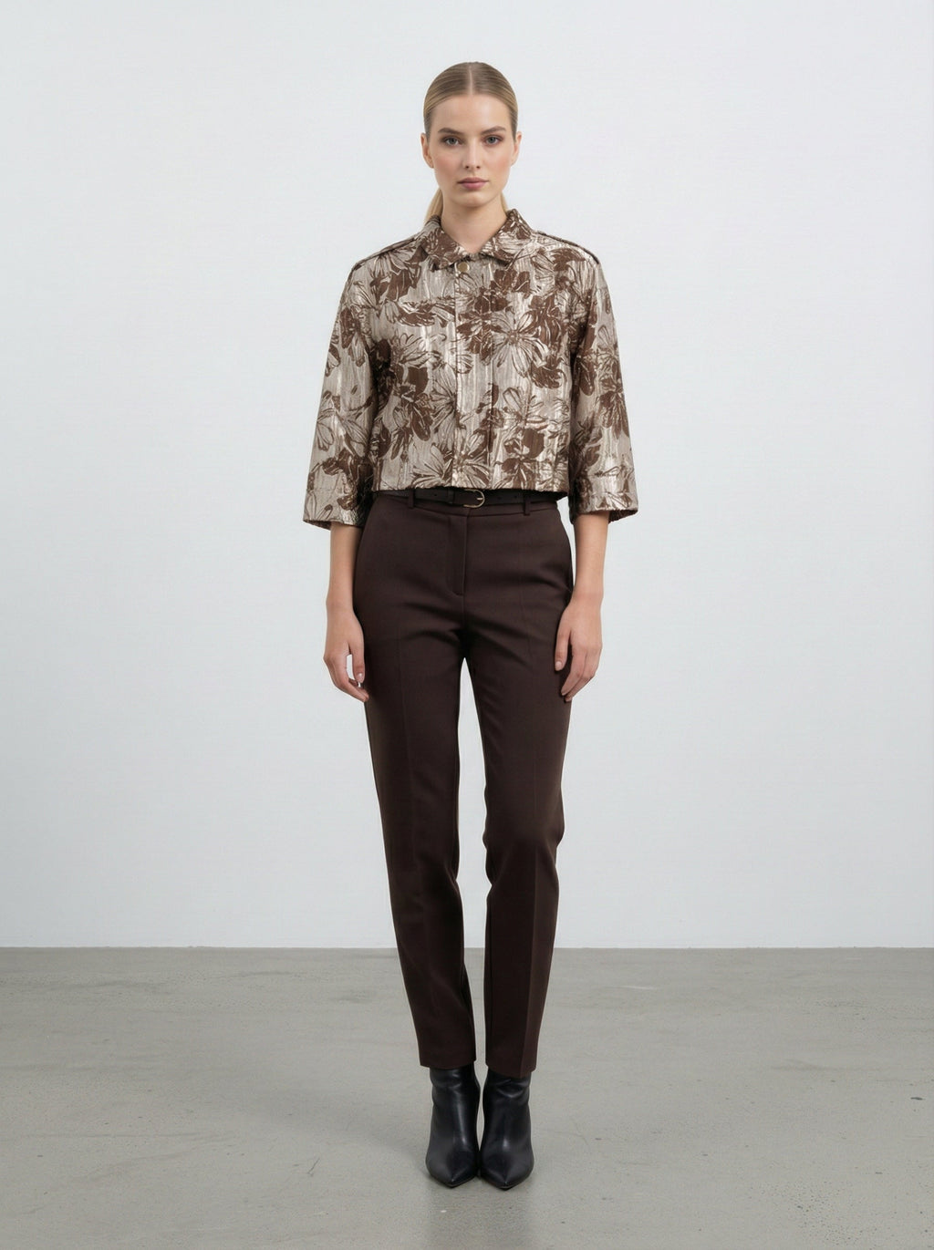 Giacca fantasia floreale