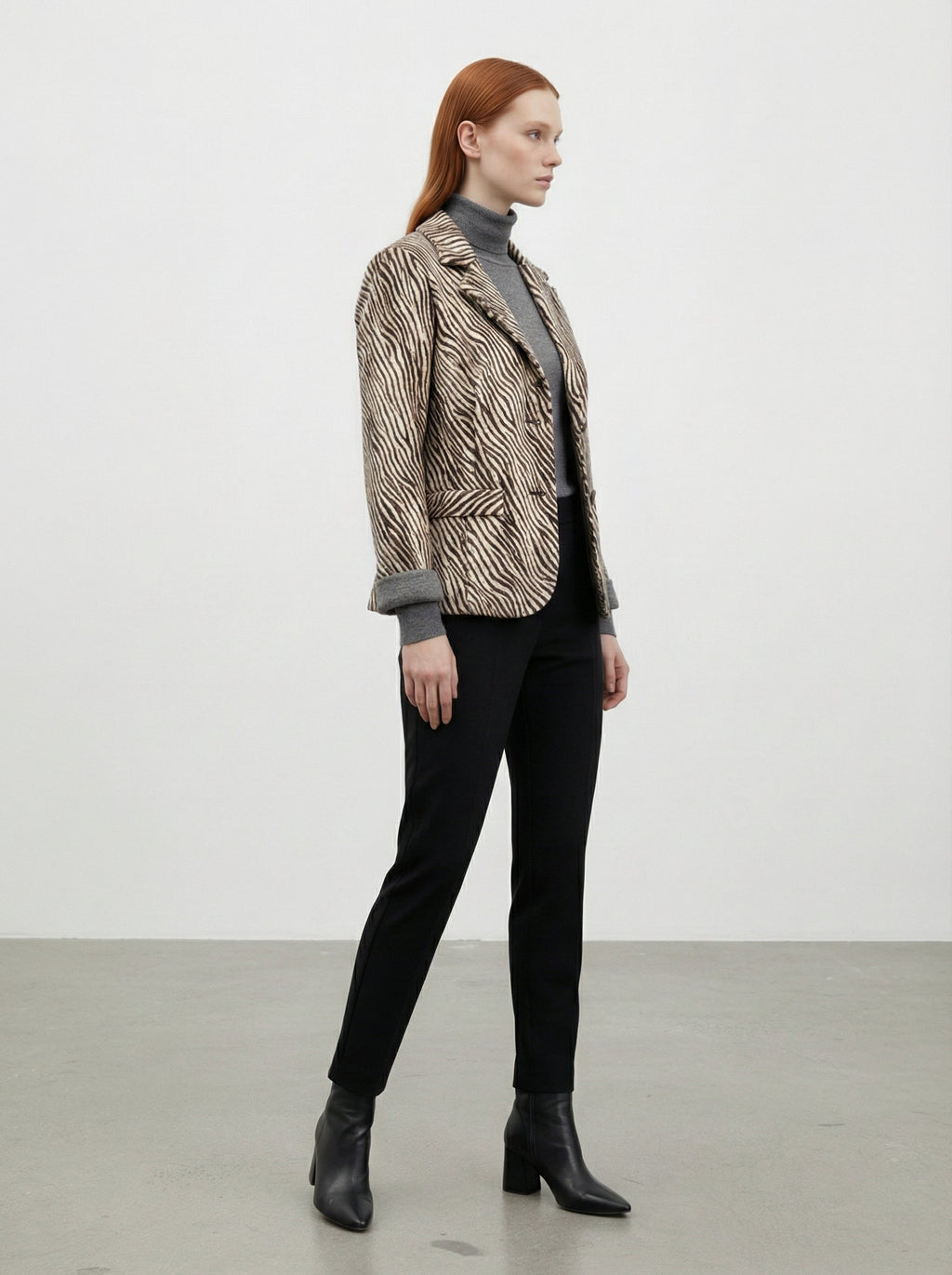 Giacca stampa zebra chic