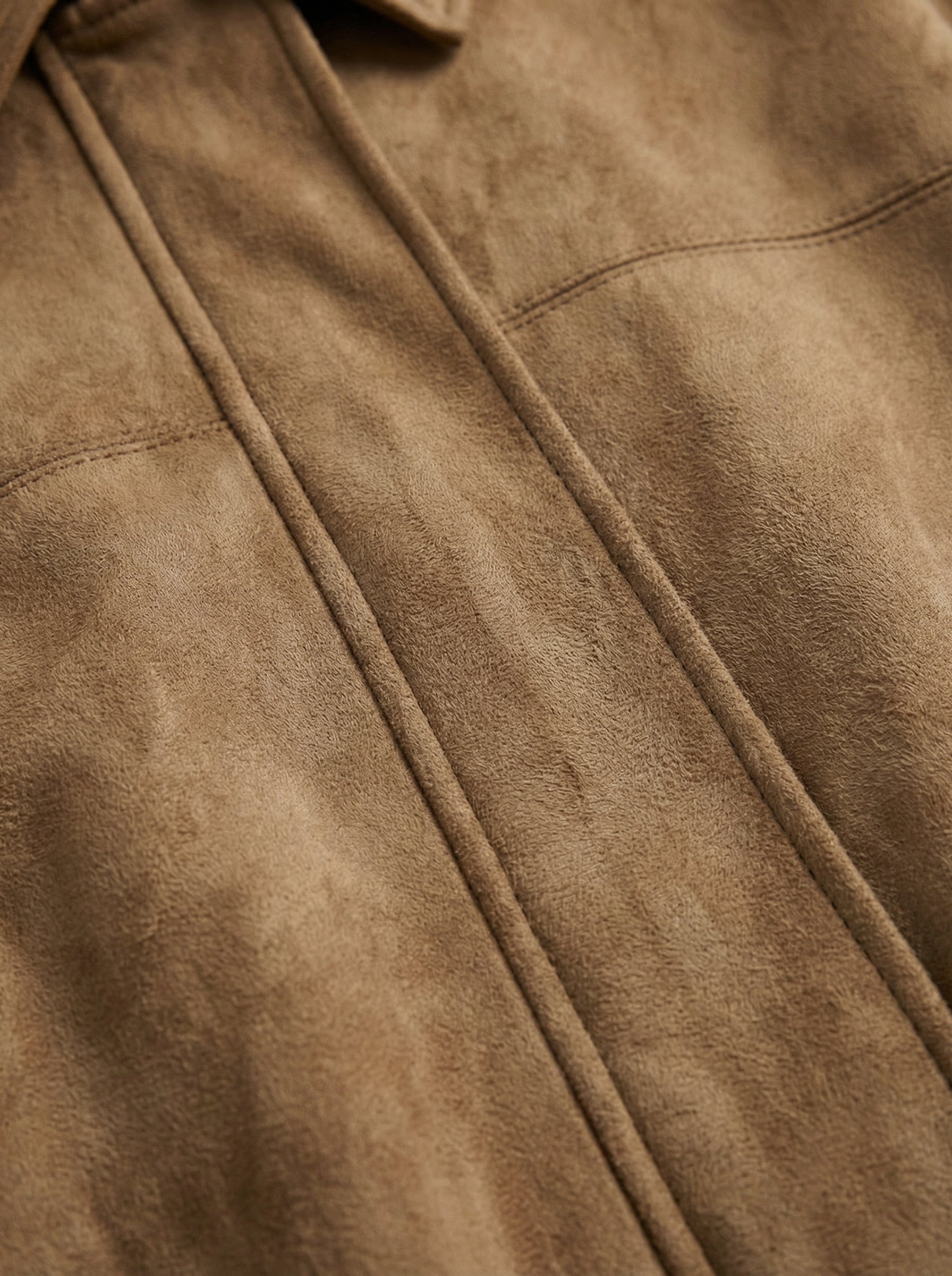 Giacca oversize in suede