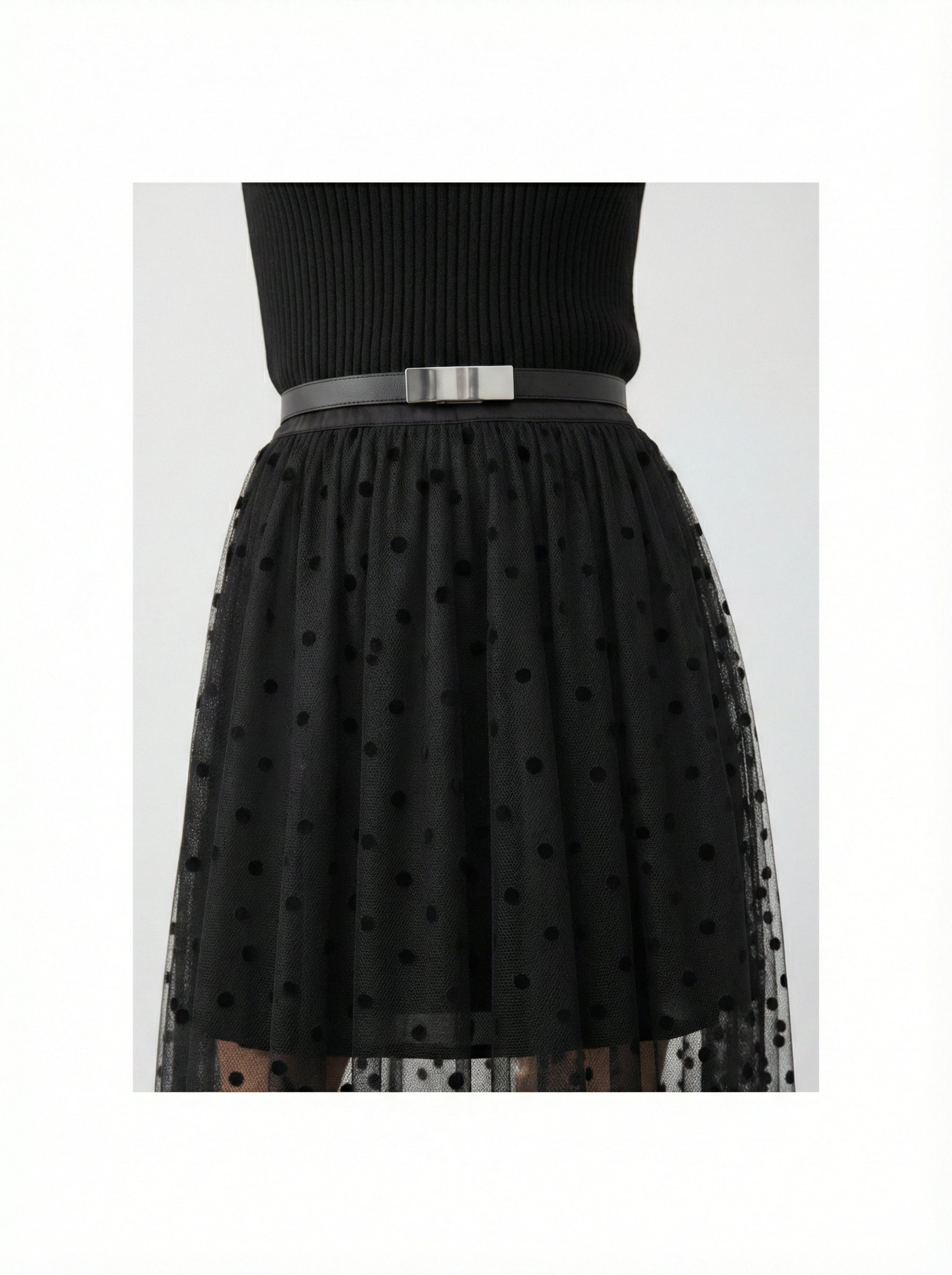 Gonna in tulle a pois