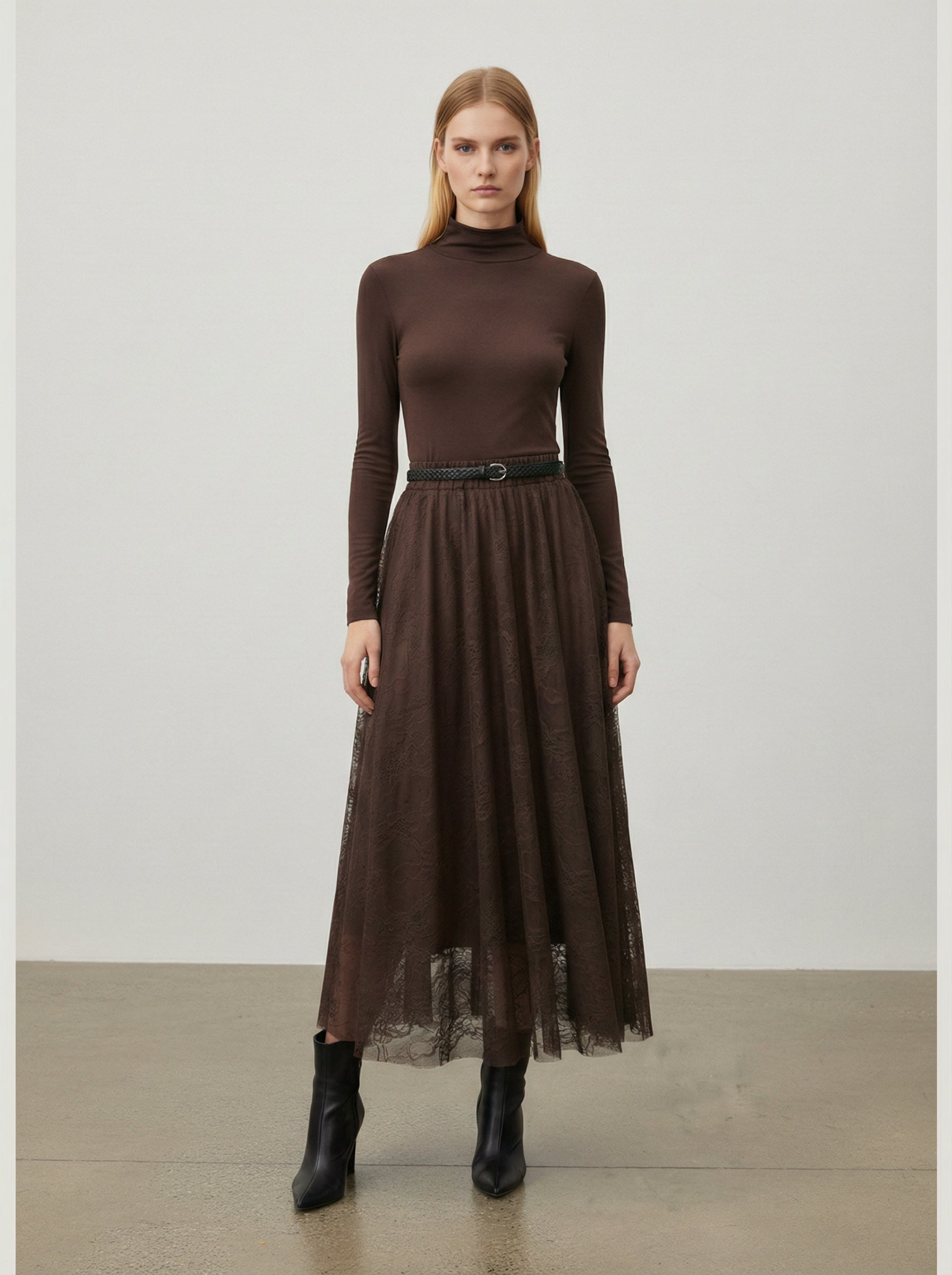 Gonna lunga in pizzo