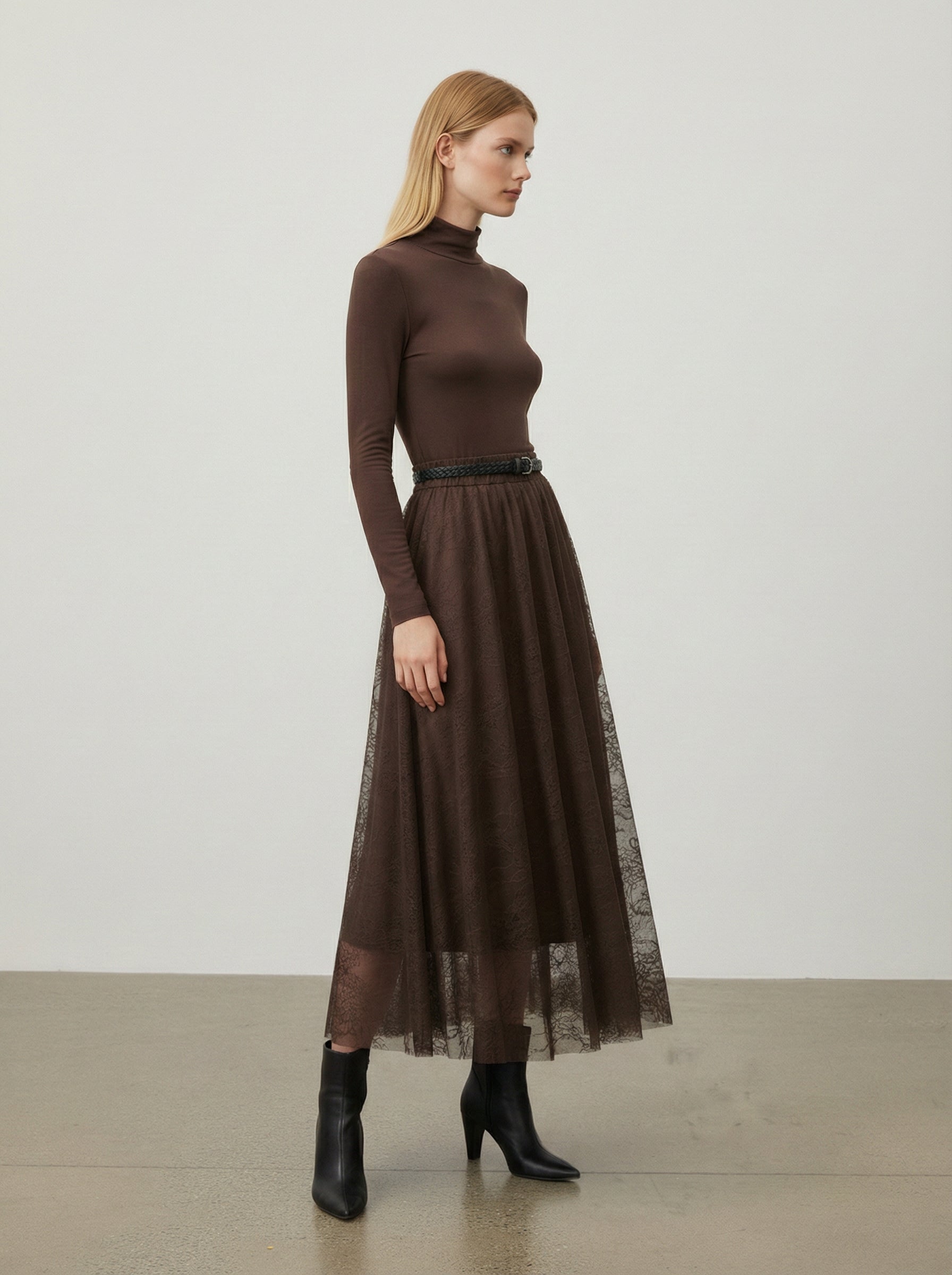 Gonna lunga in pizzo