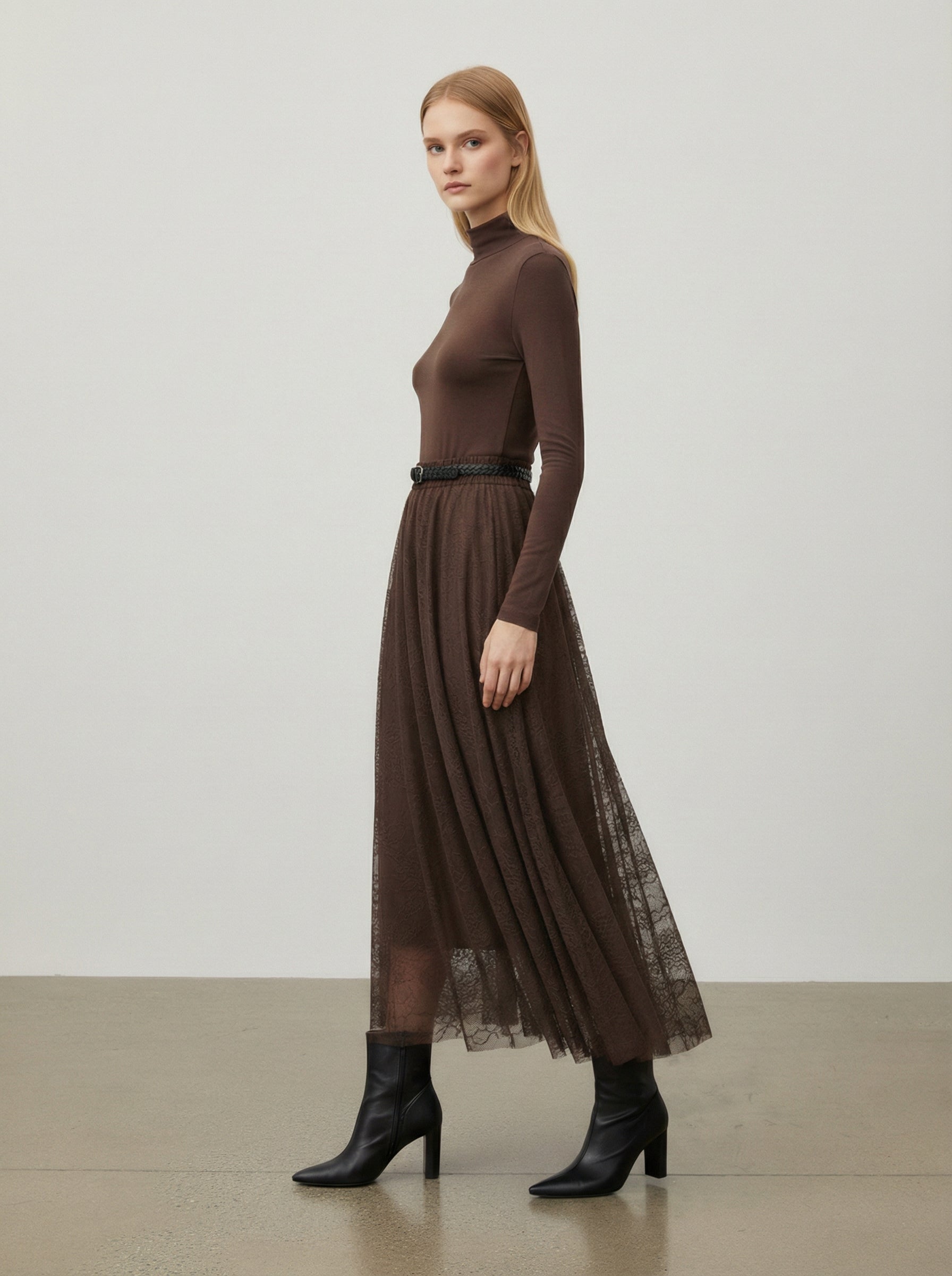 Gonna lunga in pizzo