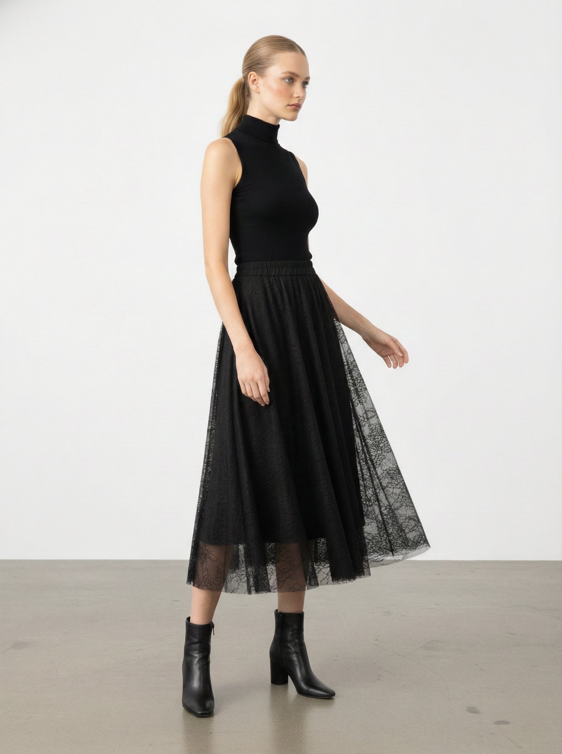 Gonna lunga in pizzo