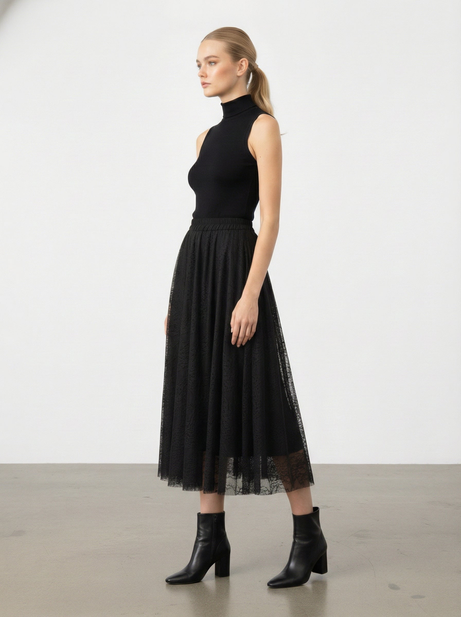 Gonna lunga in pizzo