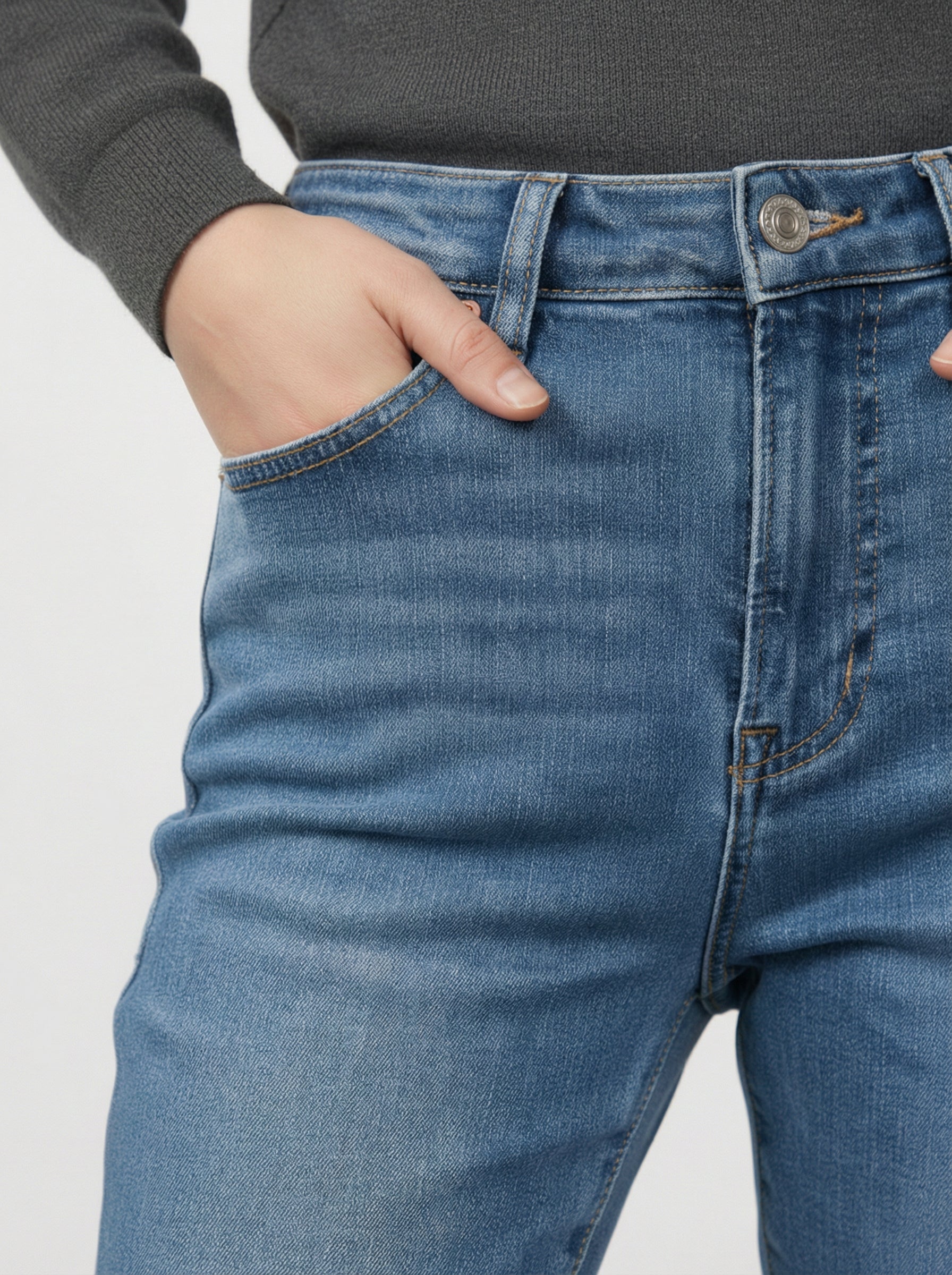 Jeans Slim Fit a Vita Alta