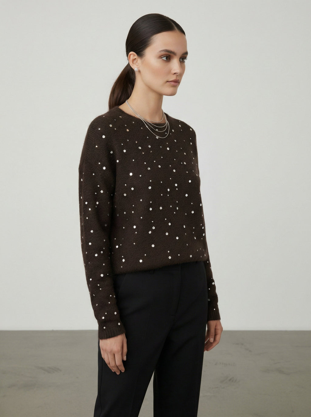 Maglia con brillanti