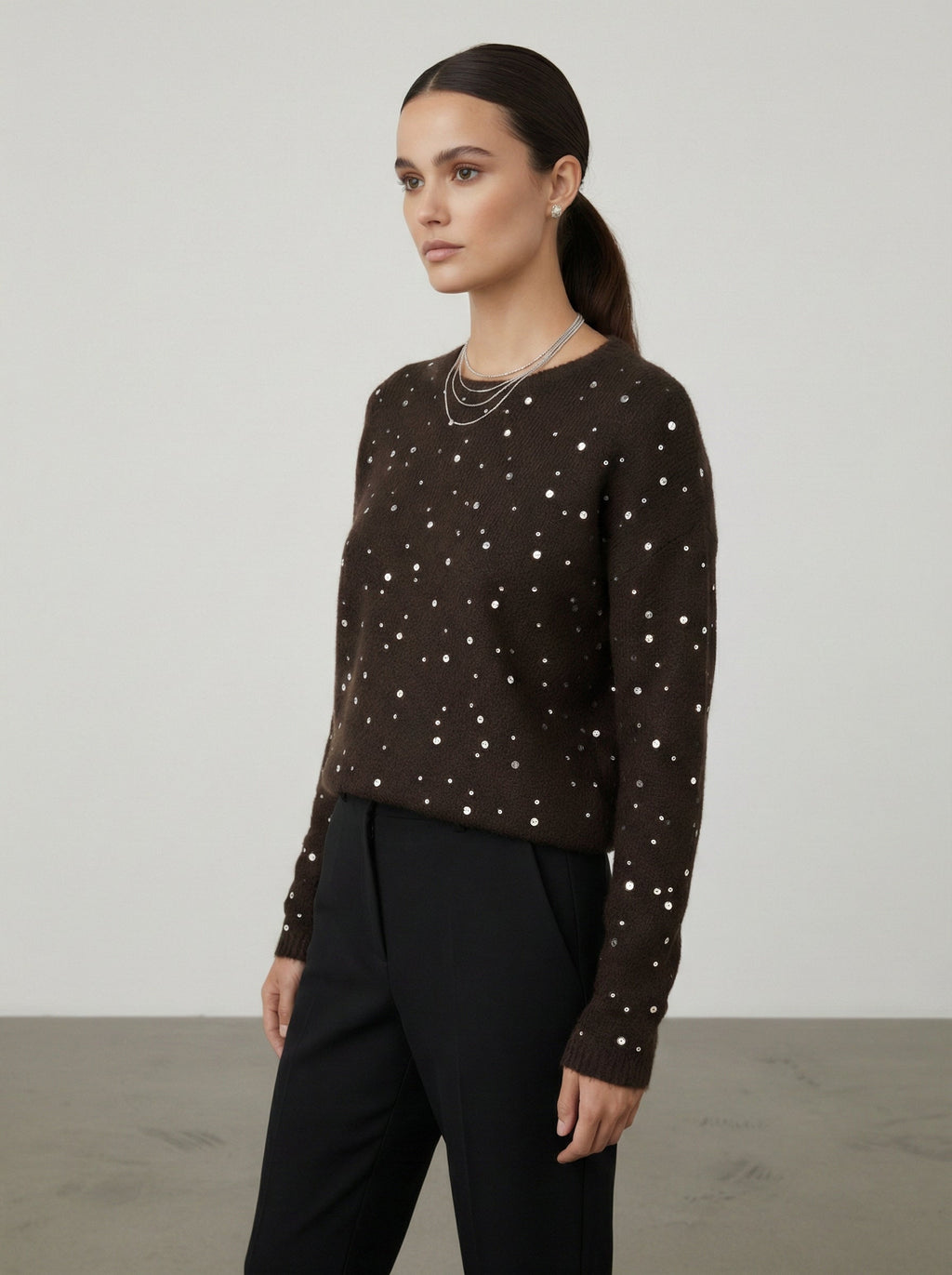 Maglia con brillanti