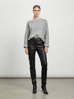 Maglia grigia con paillettes