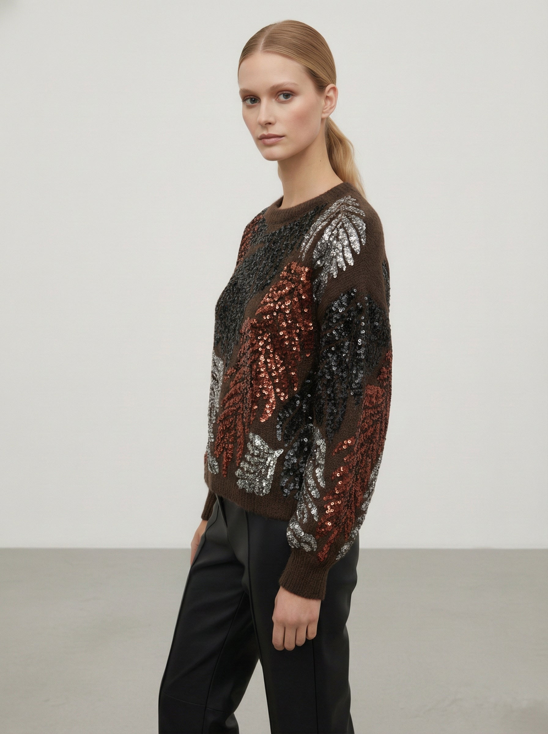 Cardigan con dettagli in paillettes