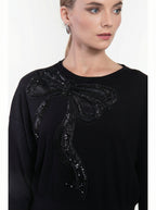 Maglia con Fiocco in Paillettes