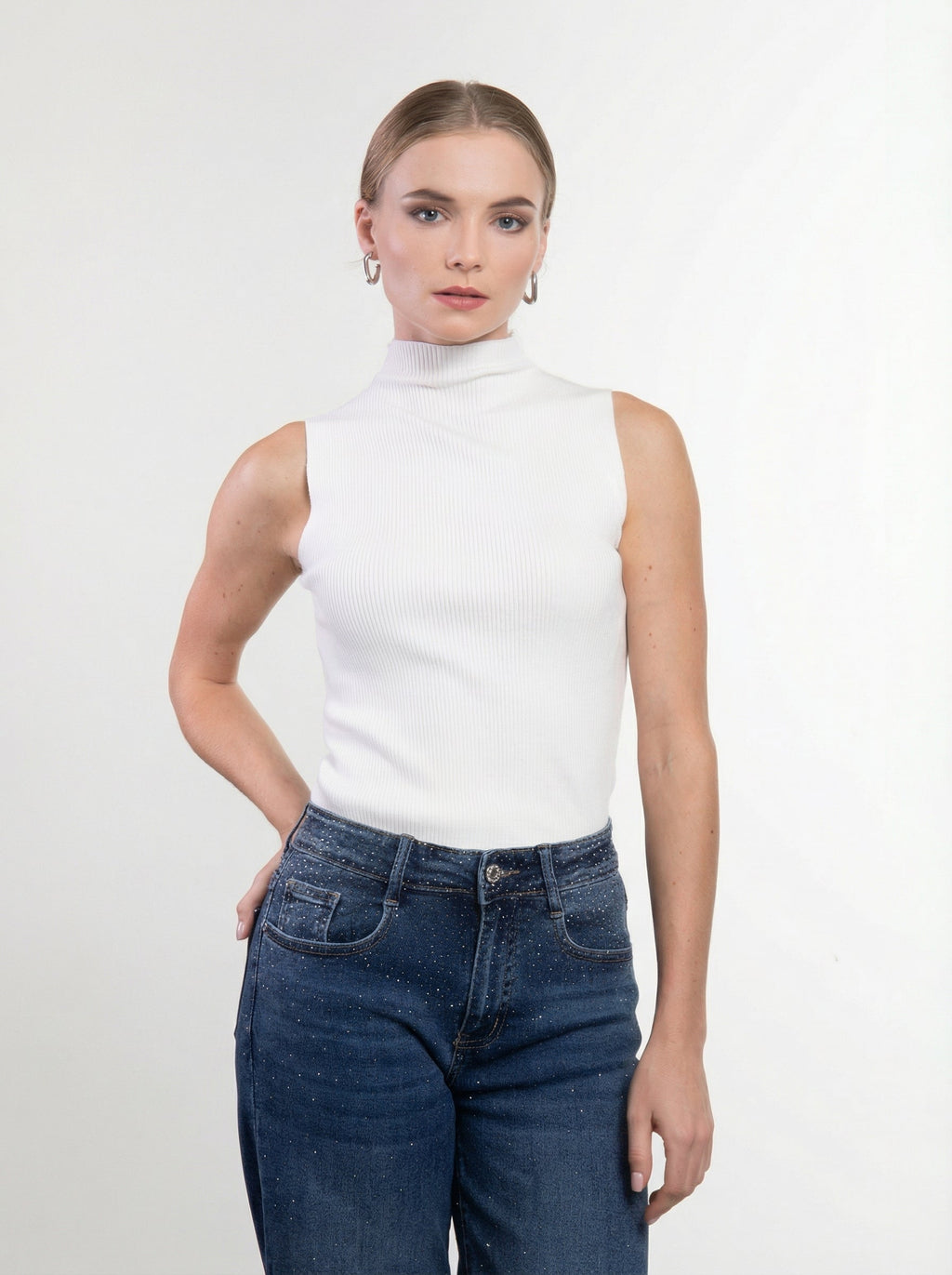 Lupetto Smanicato a Costine