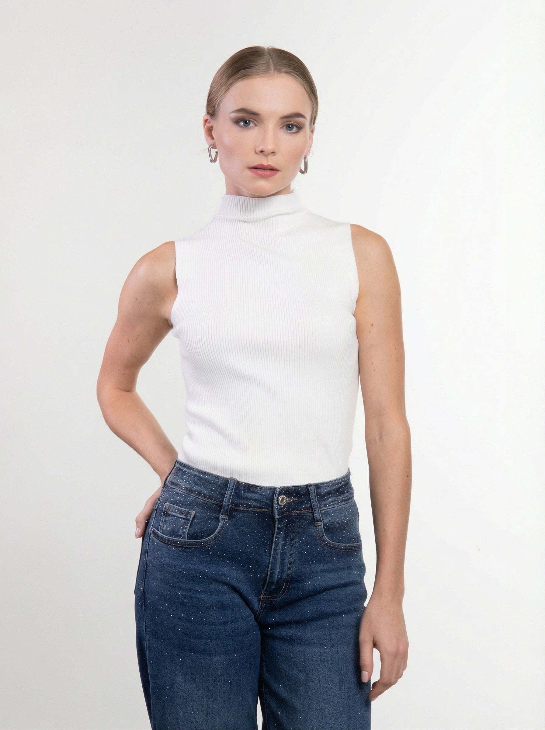 Lupetto Smanicato a Costine