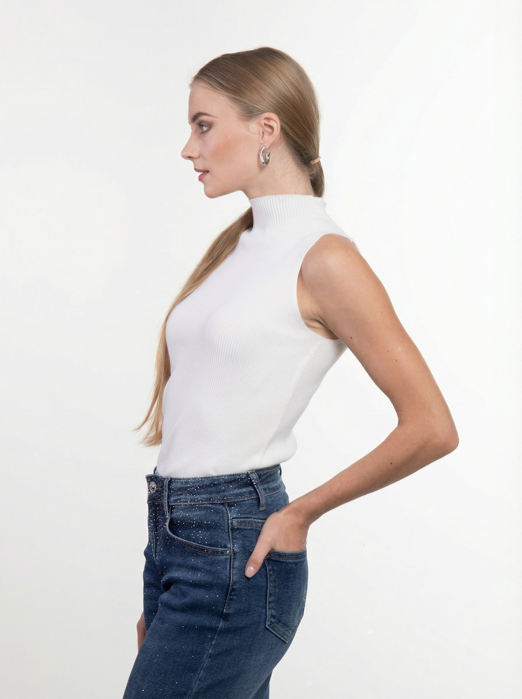 Lupetto Smanicato a Costine