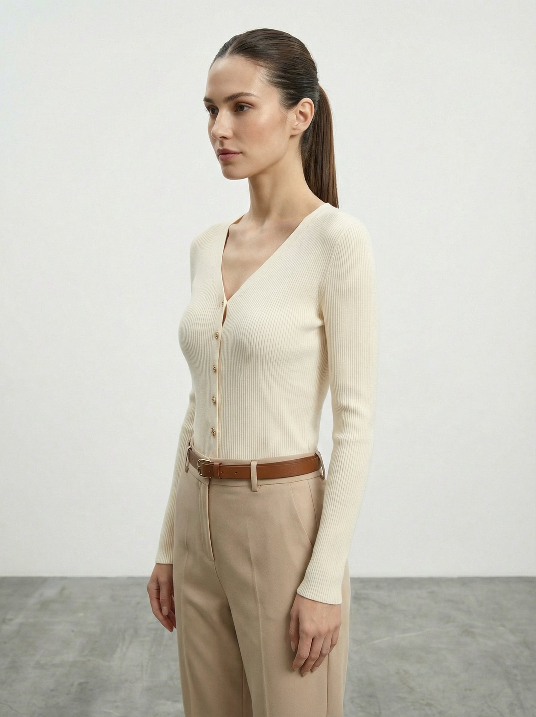 Maglia con bottoni chic