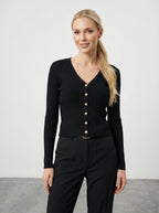 Maglia con bottoni chic