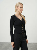 Maglia con bottoni chic