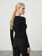 Maglia con bottoni chic