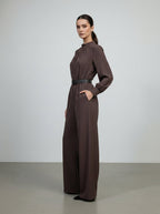 Tuta con pantalone ampio